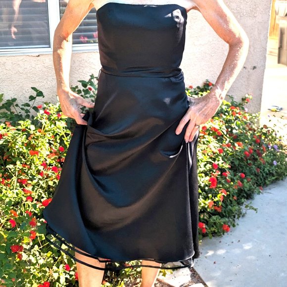 Erica Michelle Ltd. Strapless Prom Party Dress, Sz 6-8 - Picture 1 of 16